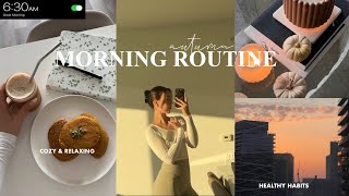 6AM FALL MORNING ROUTINE: cozy, productive & healthy habits to be a morning person