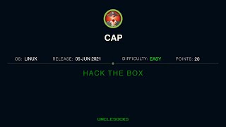 Hack The Box - Cap with Basic Python Scripting