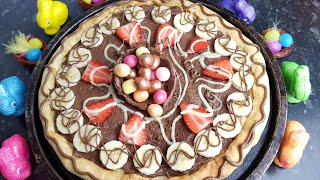 EASTER SPECIAL CHOCOLATE PIZZA | ਦੇਖਦੇ ਹੀ ਬਣਾਉਣ ਲੱਗ ਜਾਉਗੇ ਚਾਕਲੇਟ ਪੀਜ਼ਾ | चॉकलेट पिज्जा |