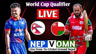 🔴 NEPAL VS OMAN T20I ASIAN REGIONAL FINAL QUALIFIER 2023 LIVE MATCH || NEP VS OMN LIVE