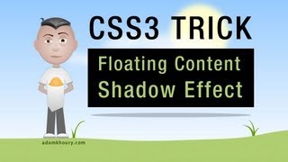 CSS3 Floating Content Shadow Effect border-radius Tutorial