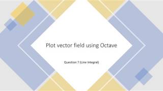 Plot vector field using Octave