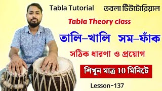 তালি খালি সম ফাঁক কি |তবলা বাজানো নিয়ম|Tabla tutorial for beginners |Tabla lesson tali khali som fak