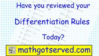 Differentiation Rules Derivatives AP Calculus AB