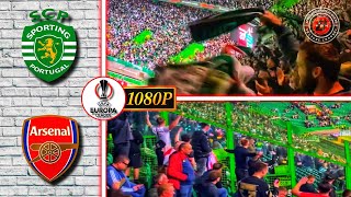 Atmosphere Sporting Cp Fans & Arsenal Fans in Lisboa • Europe League • Sporting Cp vs Arsenal