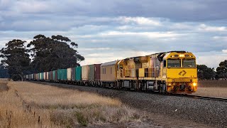 Aurizon's ACB4405 on 3MP1 at Cressy plus CF4410 with Quin lashup on 3AM9- 15/5/24