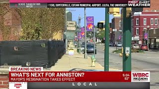 What's next for Anniston after mayor's resignation takes effect?