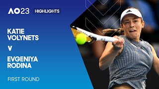 Katie Volynets v Evgeniya Rodina Highlights | Australian Open 2023 First Round