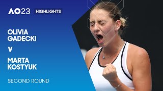Olivia Gadecki v Marta Kostyuk Highlights | Australian Open 2023 Second Round