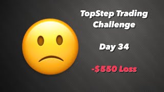 TopStep Challenge Day 34 – April 19th 2024  (-$550) Loss