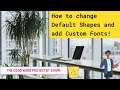 How to change DEFAULT SHAPE COLOUR and add CUSTOM FONTS in PowerPoint? Watch this! 🤳🏻💪🏻