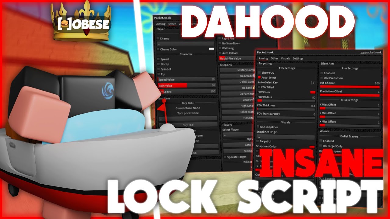2025 Upd The Newest Da Hood Lock Script Op Ragebot Hit Effects