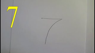 تحويل الرقم 7 الى رسم - Converting the number 7 into a drawing