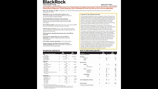 Blackrock Q3 Earnings $BLK