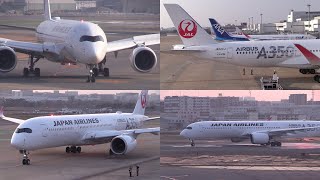 21/03/14 福岡空港 日本航空 JAL A350-900 (JA02XJ) Arrival \u0026 Departure at Fukuoka Airport, RJFF