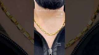 Gold Plated Silver Chain🔥Pure 925 Silver Chain #925silver #silverchain #goldplated #gold #trending