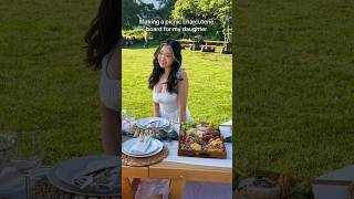 It was perfect for her aesthetic picnic birthday party #howto #tutorial #asmr #charcuterie