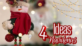 4 Manualidades Navideñas🎄/ Ideas para regalar o vender  / Diy Christmas / Artesanato Natalino