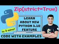 Python 3.10's New zip(strict=True) Feature Explained with Example | by OsChannel