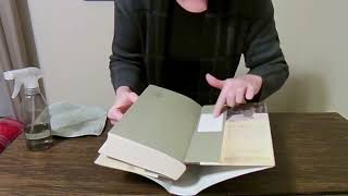 ASMR | Inspecting and Cleaning Library Books | Crinkles (Soft Spoken)
