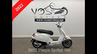 2022 Vespa Sprint 150 walkaround video-V5041