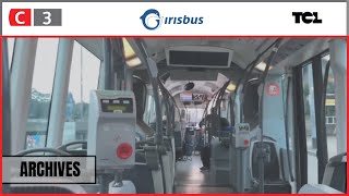 Les Irisbus Cristalis ETB18 sur C3 du réseau TCL.