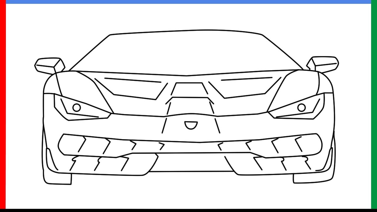 How To Draw Lamborghini Centenario Step By Step For Beginners - YouTube