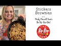 Microwave Snickers Brownies - The Flip Flop Chef