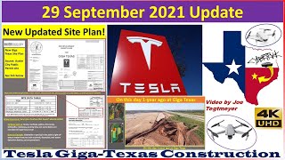 Tesla Gigafactory Texas 29 September 2021 Cyber Truck & Model Y Factory Construction Update(08:00AM)
