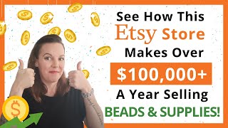 This COOL $100k Etsy Shop Sells Beads & Supplies! Etsy Tips, Easy Etsy Shop Ideas, Etsy Seller Tips