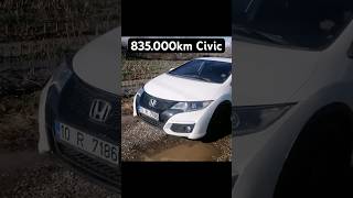 Dere, tepe, eze eze 835.000km sürdü | Honda Civic Dizel