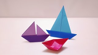 미술놀이》쉽고간단! 3가지 배 종이접기⛵ Easy Origami Paper ship.⛵