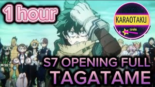 1 hour Boku no Hero Academia S7 Opening full | Tagatame | lyrics romaji.