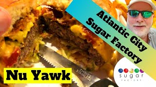 🟡 Atlantic City | Sugar Factory At The Hard Rock Hotel & Casino. I Try A Huge Burger & Fries! Yummy!