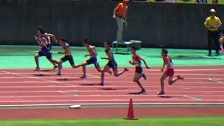 静岡県中学選抜陸上競技大会　男子100m　予選９組