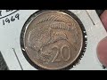 1969 new zealand 20 cents coin • values information mintage history and more