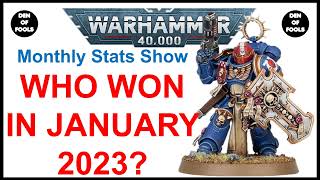 40K - Monthly Stats Show - Latest META, TIER LIST by WIN RATE & TOURNAMENT WINS. (January, 2023)