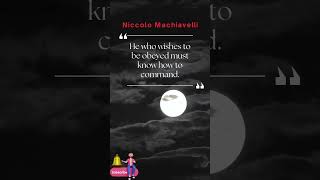 Niccolo Machiavelli || The Prince #philosophyquotes #shorts #Machiavelli quotes