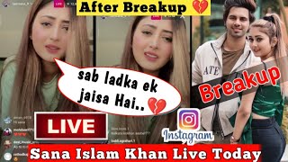 After breakup 💔 Sana Khan first live On Instagram || Sana & Danish Alfaaz breakup