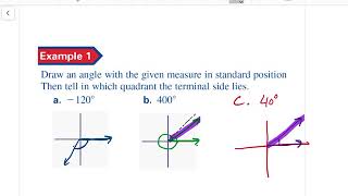 13.2 General Angles and Radian Measures