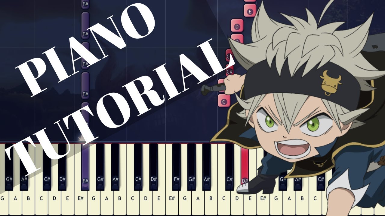 Black Clover Black Rover Piano Tutorial How To Play Black Clover Op 3