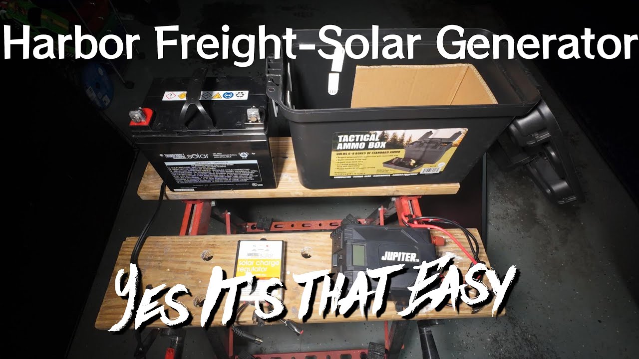 Harbor Freight Solar Generator 200 Watt Super Lightweight Foldable