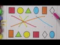 Match the Shapes| Learn Shapes and colors for kids| Square, circle, triangle, oval, rectangle...