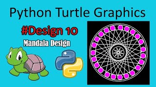 python turtle graphics tutorial || Mandala Design || #design10 || Python graphics