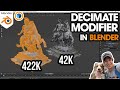 BETTER PERFORMANCE in Blender with the Decimate Modifier!
