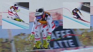 Nicole Schmidhofer vs Tina Weirather (St. Moritz - February 7, 2017)