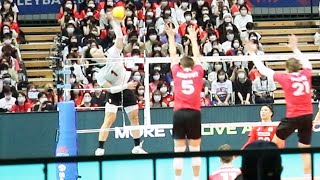 日本vsカナダ　 第1セット　2022大阪大会＜男子バレーボール＞