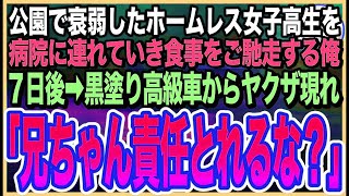 【感動する話】公園で凍えるボロボロのホームレス女子高生を助けた俺。７日後➡︎家の前に黒塗り高級車が停まりヤクザが現れると「兄ちゃん、責任とってもらうからな」「え？」【いい話】【朗読】