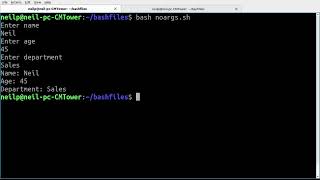 Bash Script with Arguments