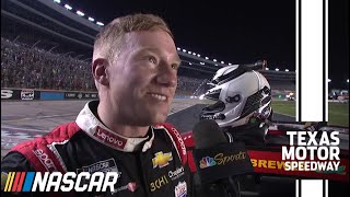 Reddick celebrates his Texas win, salutes the fans